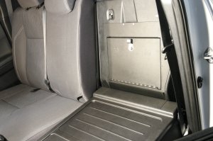 Toyota Tacoma Cubby Cover - Rear - Tuffy Products - Behind Seat Cubby Cover W/ Combo Lock - Black - `05-`22